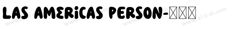 Las Americas PERSON字体转换 Las Americas PERSON字体转换